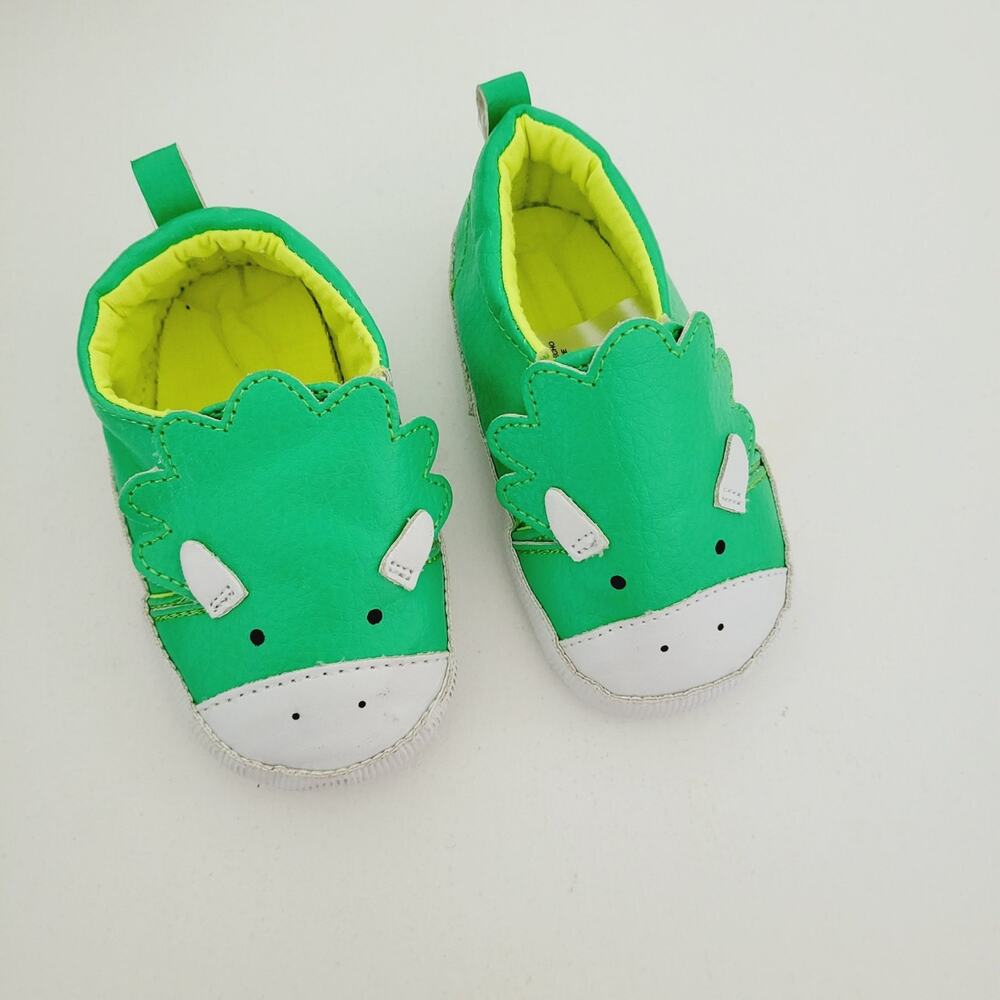 Dino 3-6M soft crib shoes